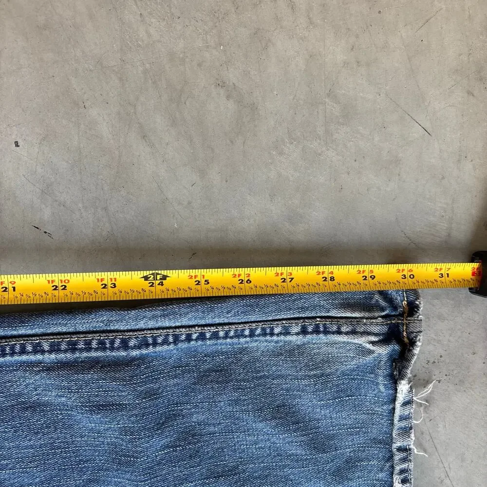 y2k faded distressed bootcut denim jeans